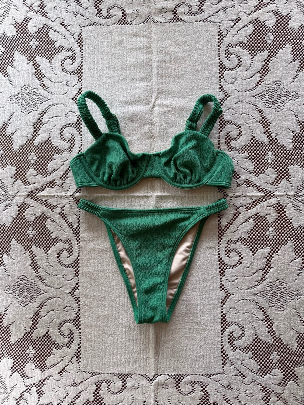 peony green bikini